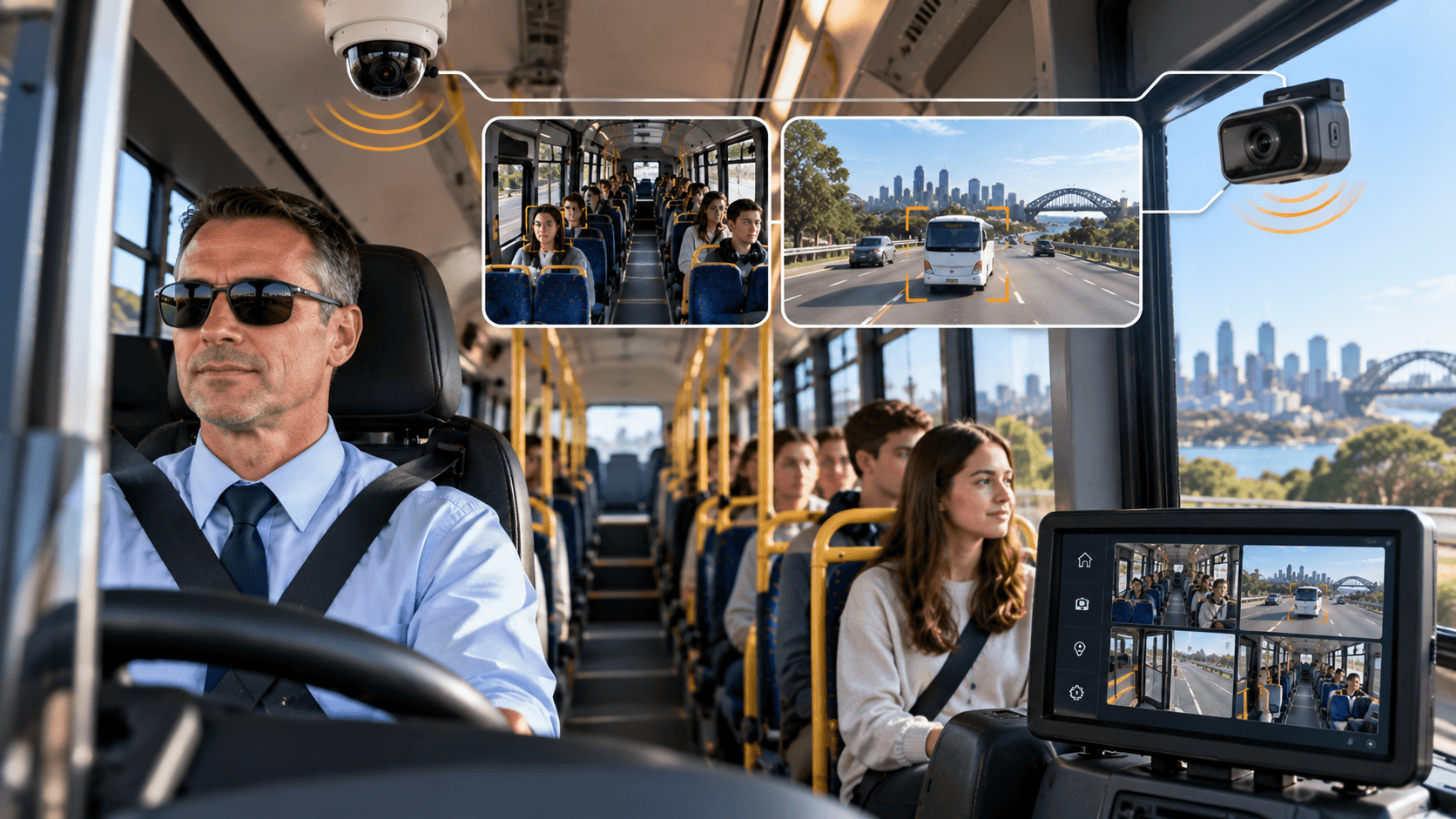 Passenger vehicle equipped with connected video telematics